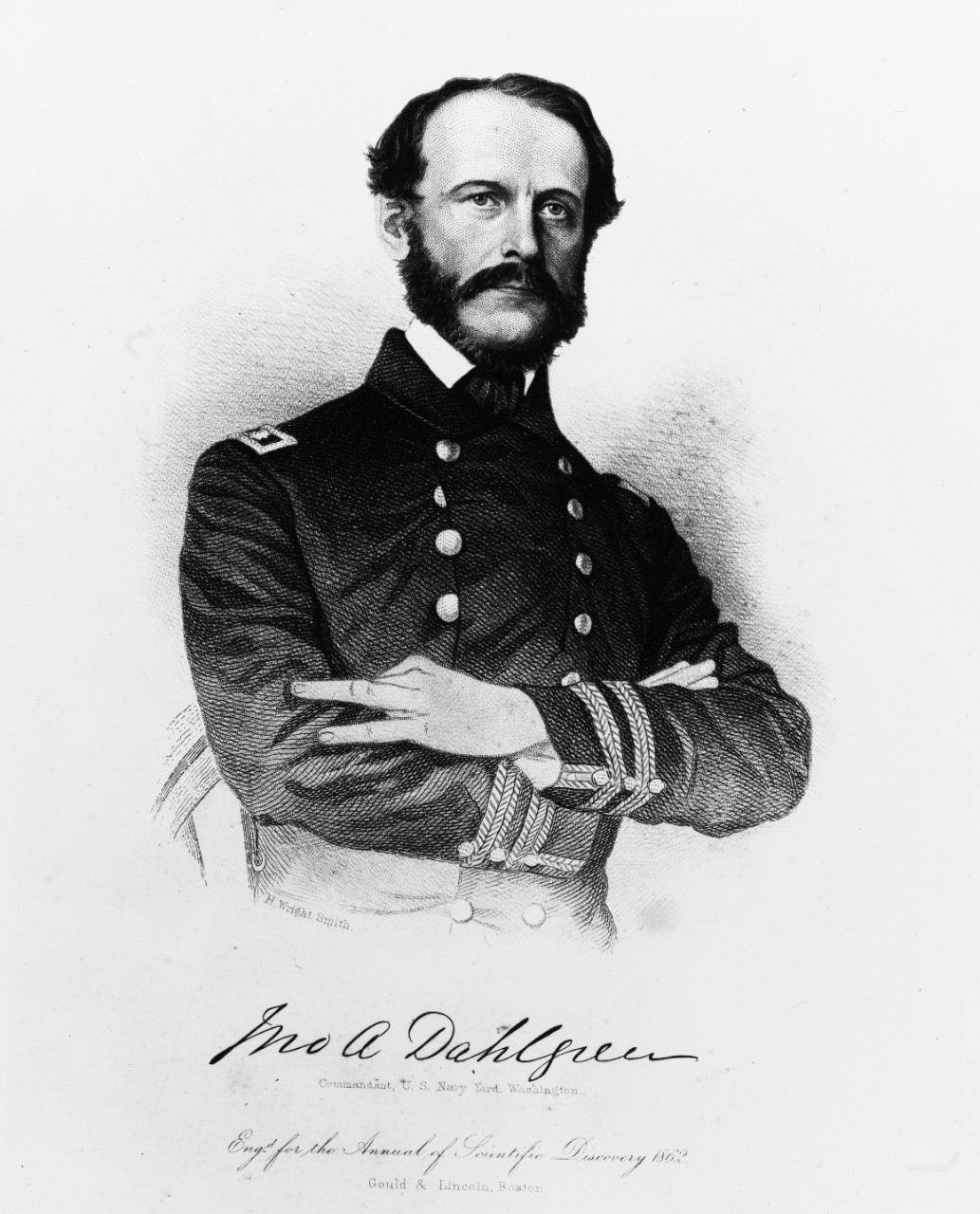 Commander John A. Dahlgren, USN, Commandant of the Washington Navy Yard, District of Columbia.