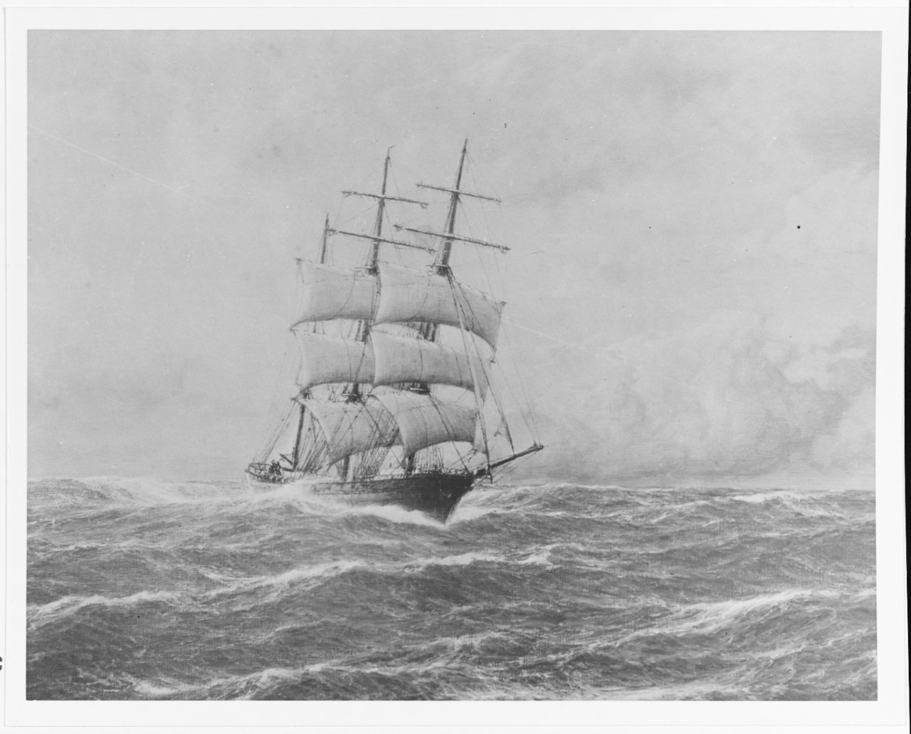 "A Ship [Barque?] at Sea"