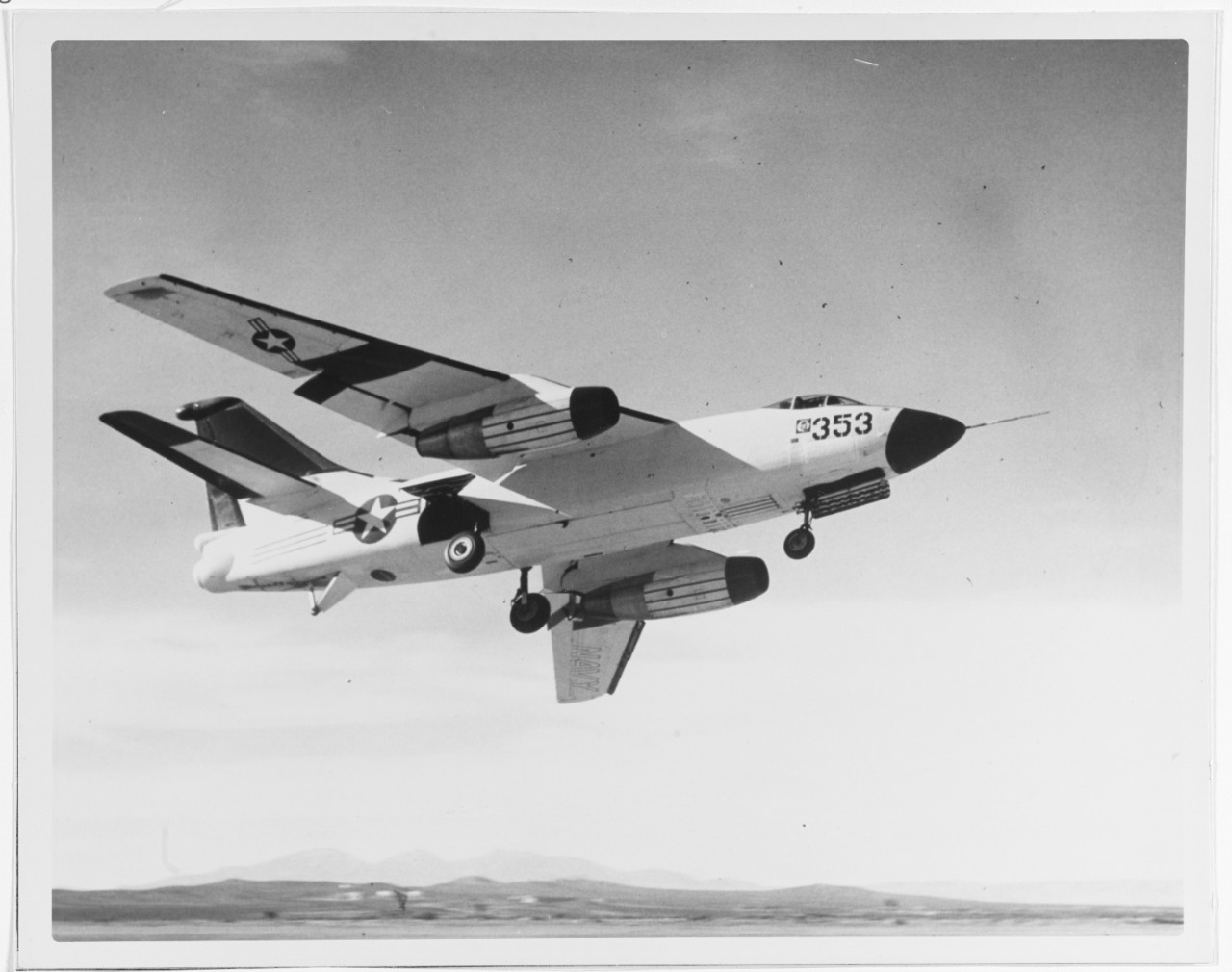 Douglas A3D-2 under flight test in the mid-1950s. 