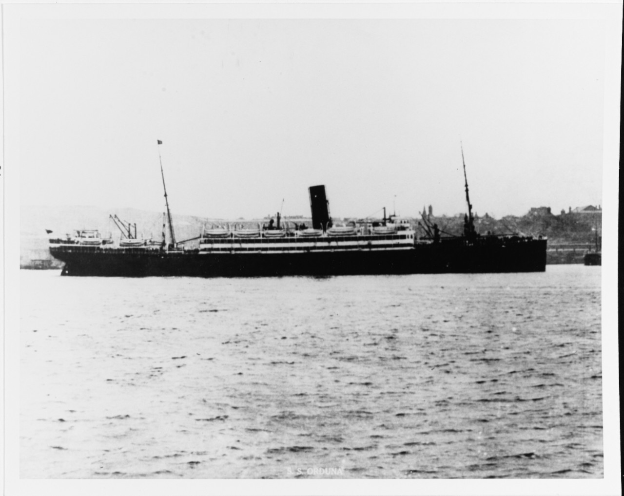 SS ORDUNA British Merchant Passenger Ship, 1914-51