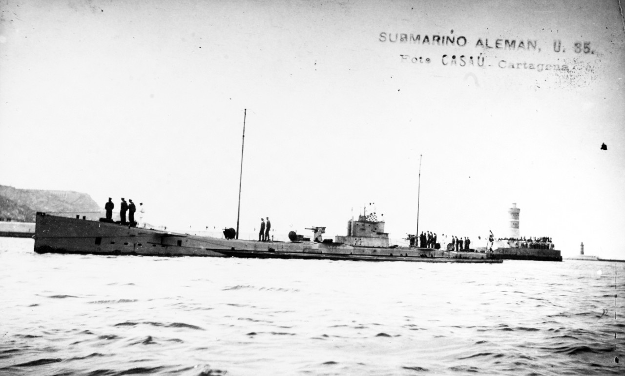 U-35 German Submarine, 1914-19