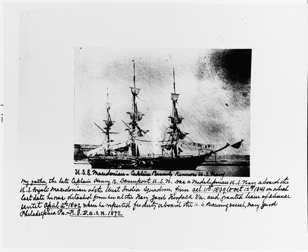 USS MACEDONIAN (1836-1875)