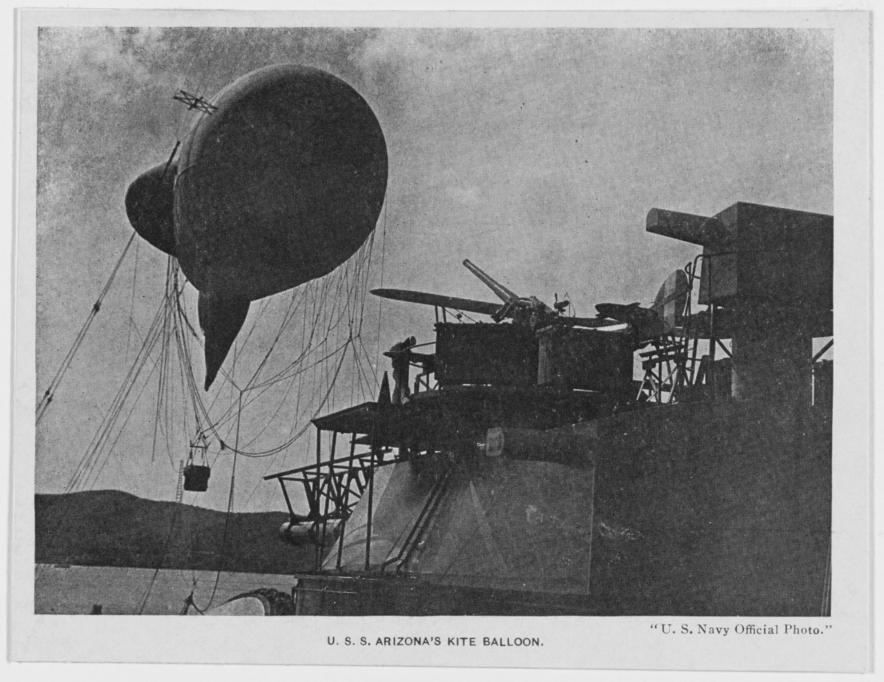Kite balloon of USS ARIZONA