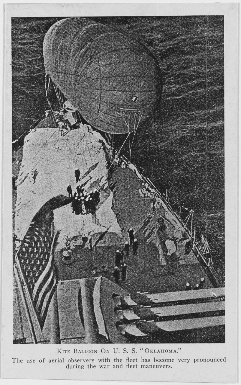 USS OKLAHOMA (BB-37), kite balloon