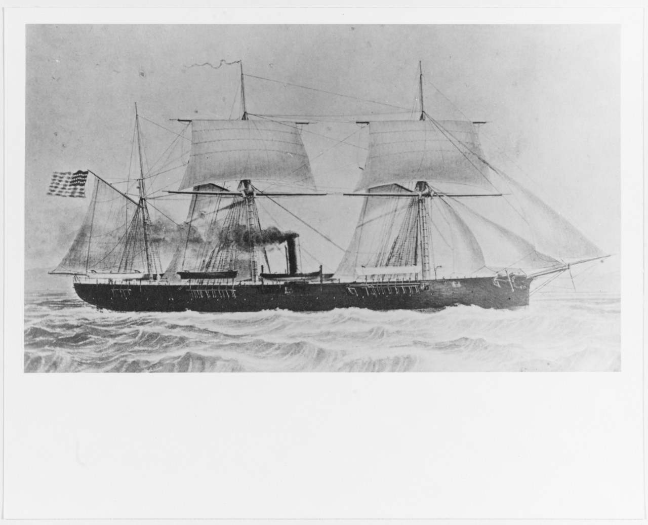 Photo #: NH 45375  USS Ticonderoga (1863-1887)