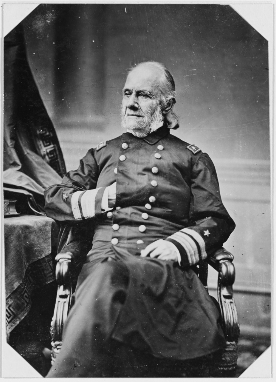 Portrait of Rear Admiral William B. Shubrick, USN.