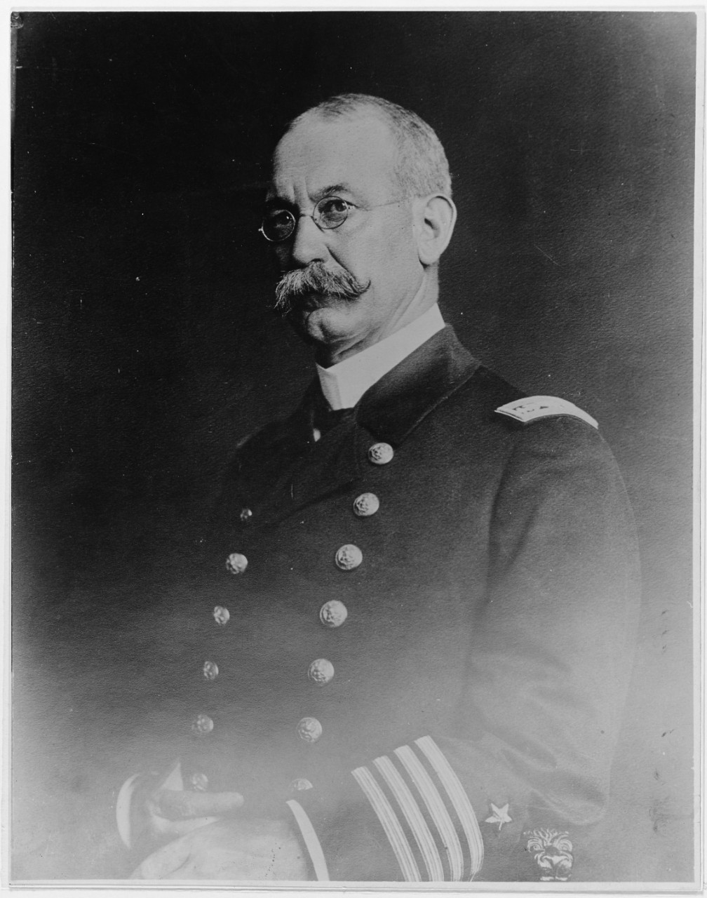 Portrait of Captain Charles D. Sigsbee, USN, circa 1897.