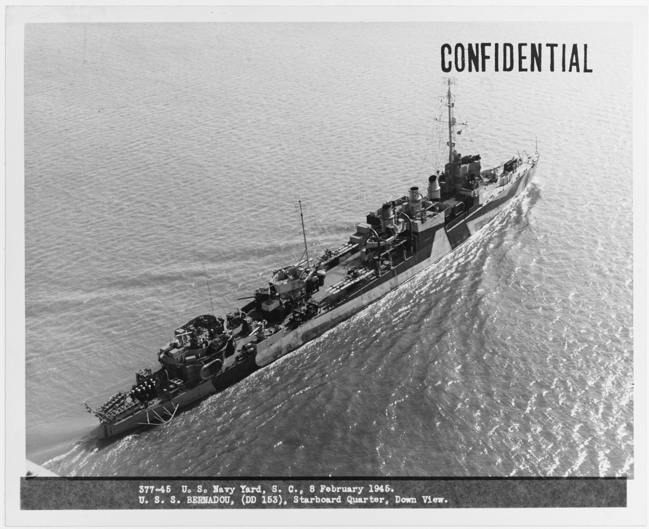USS BERNADOU (DD-153)
