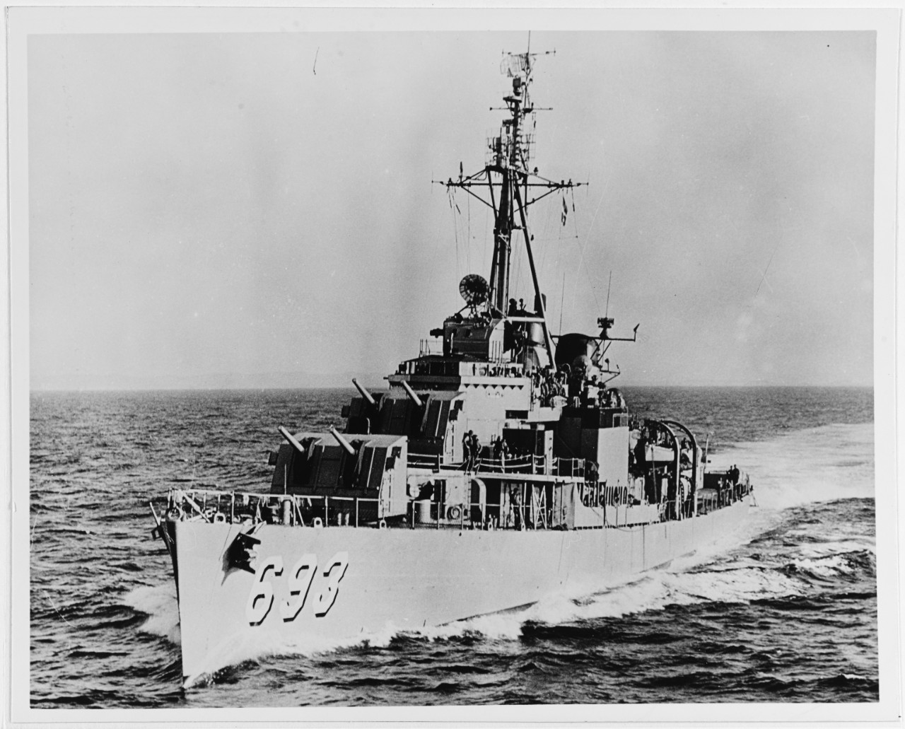 USS MOALE (DD-693), circa 1953. 