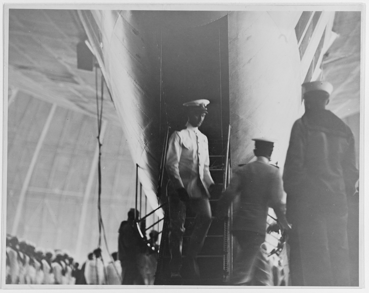 Photo #: NH 46110  Christening of USS Akron (ZRS-4), 8 August 1931