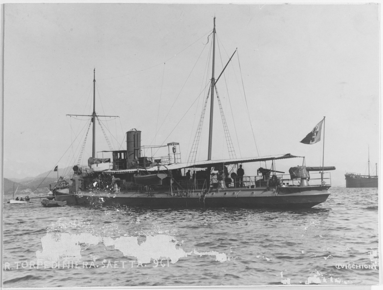SAETTA (Italian Torpedo Gunboat, 1886-1908)
