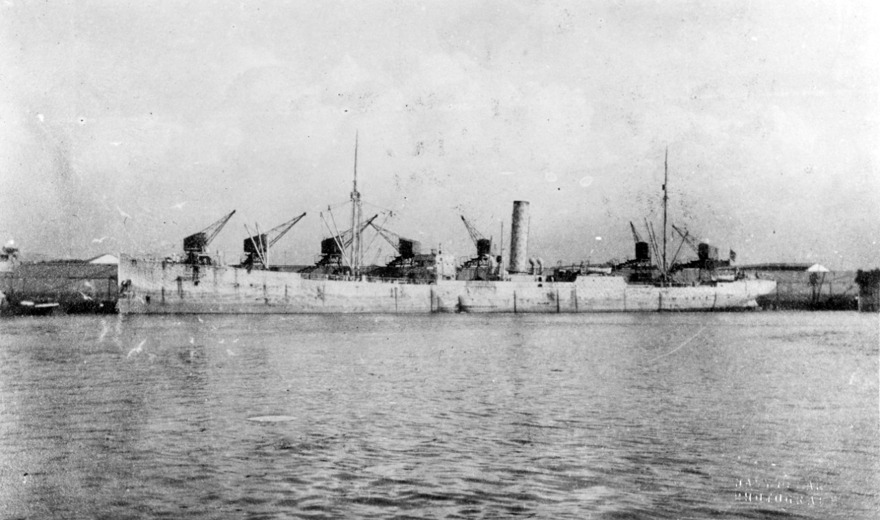 SS J.L. LUCKENBACH, shell damage