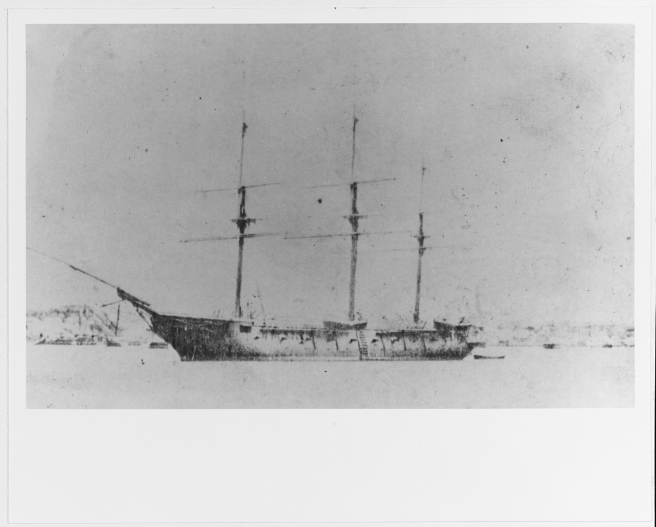 USS MACEDONIAN (1836-1875) as U.S. Naval Academy practice ship