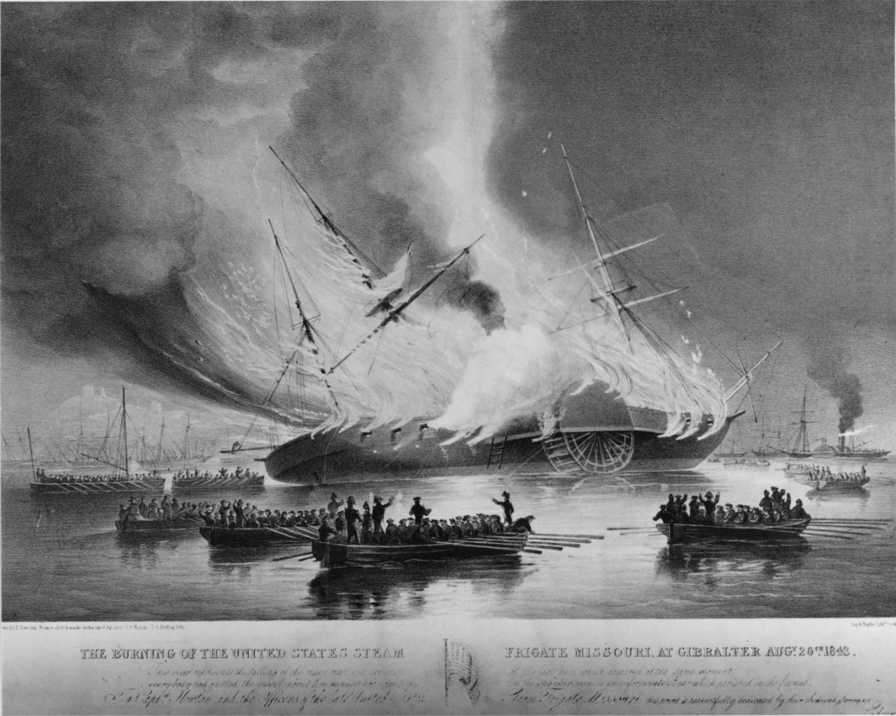 USS MISSOURI (1842-1843) steam frigate