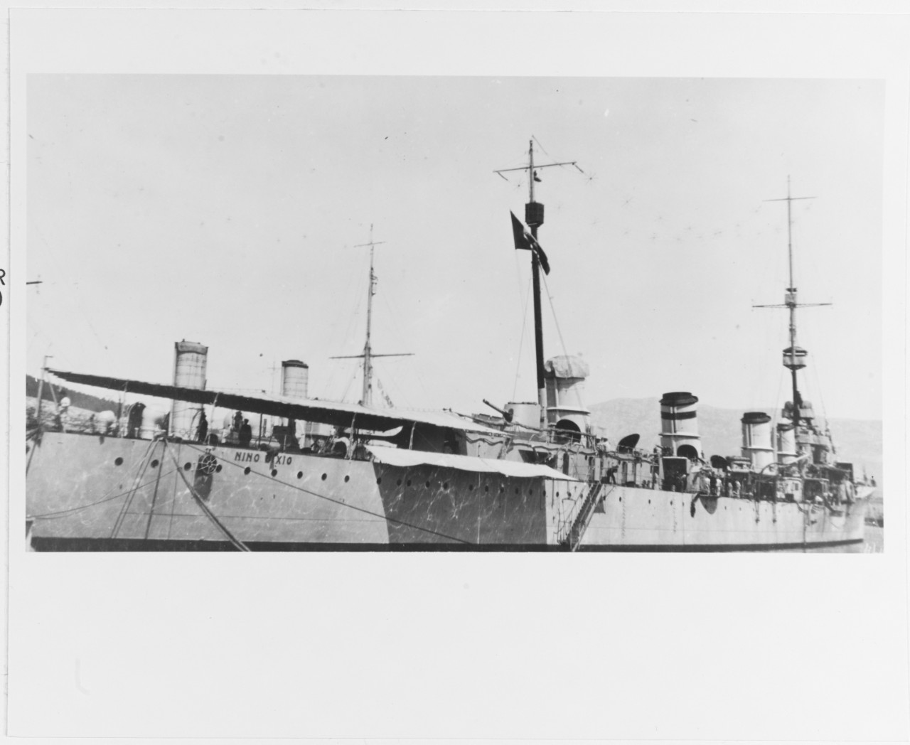 Italian Cruisers at Spalato (Now Split), Yugoslavia, 1919.