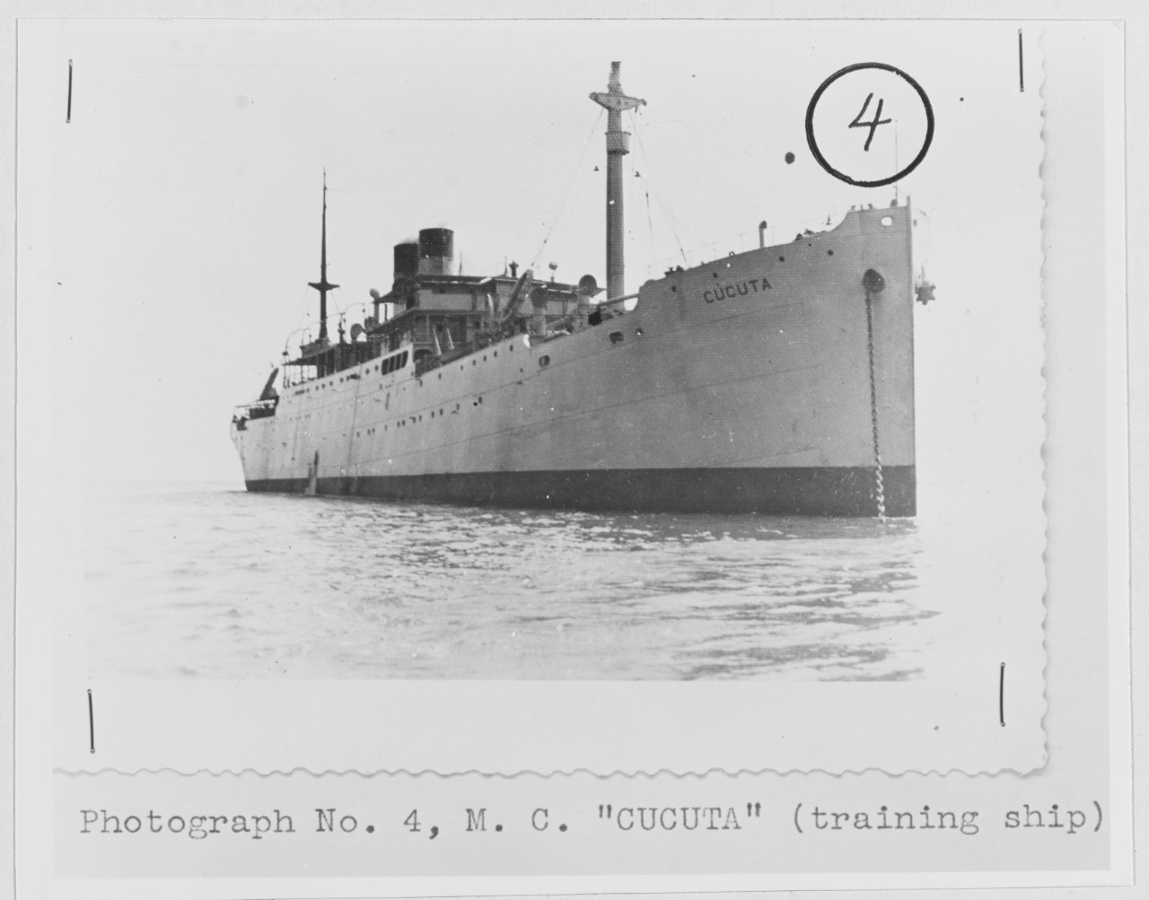CUCUTA Colombian Training Ship, 1913