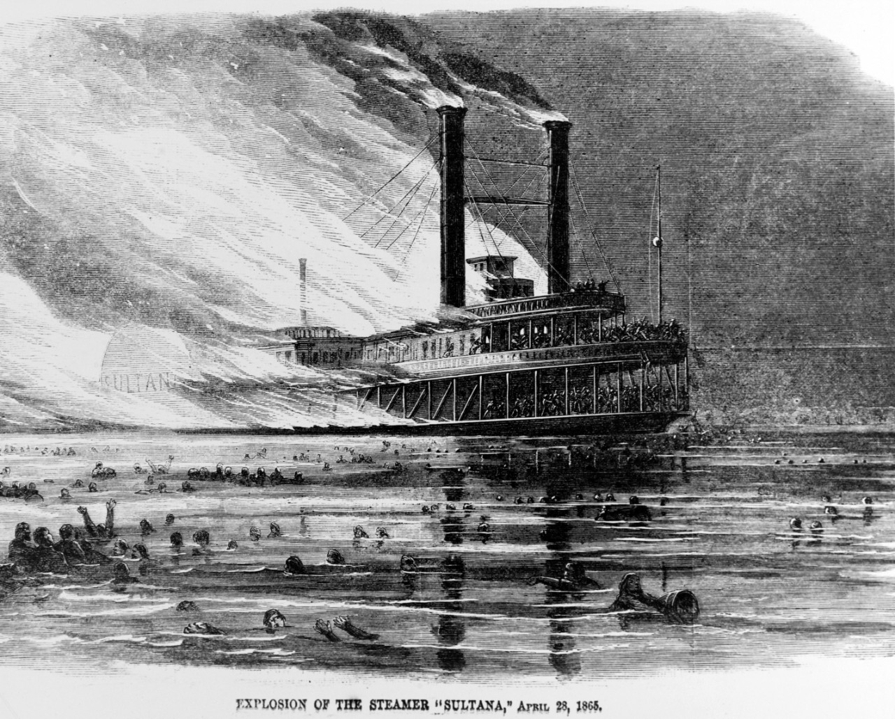 Explosion of the steamer SULTANA