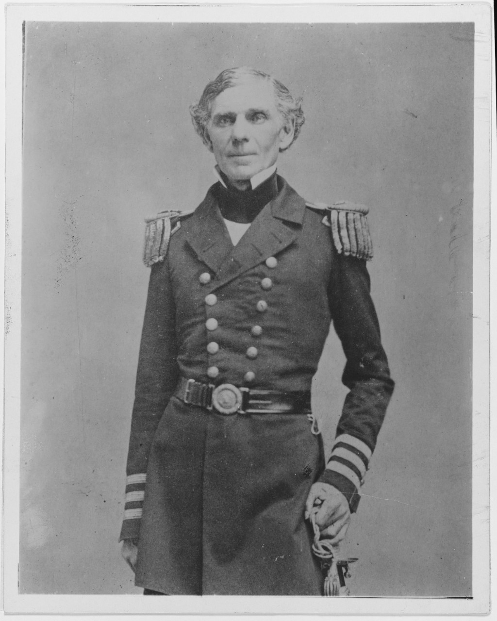 Captain Joseph B. Hull, USN, circa 1855.