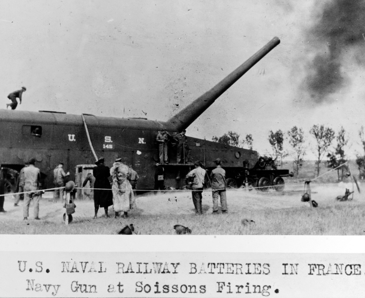 14" naval railway gun
