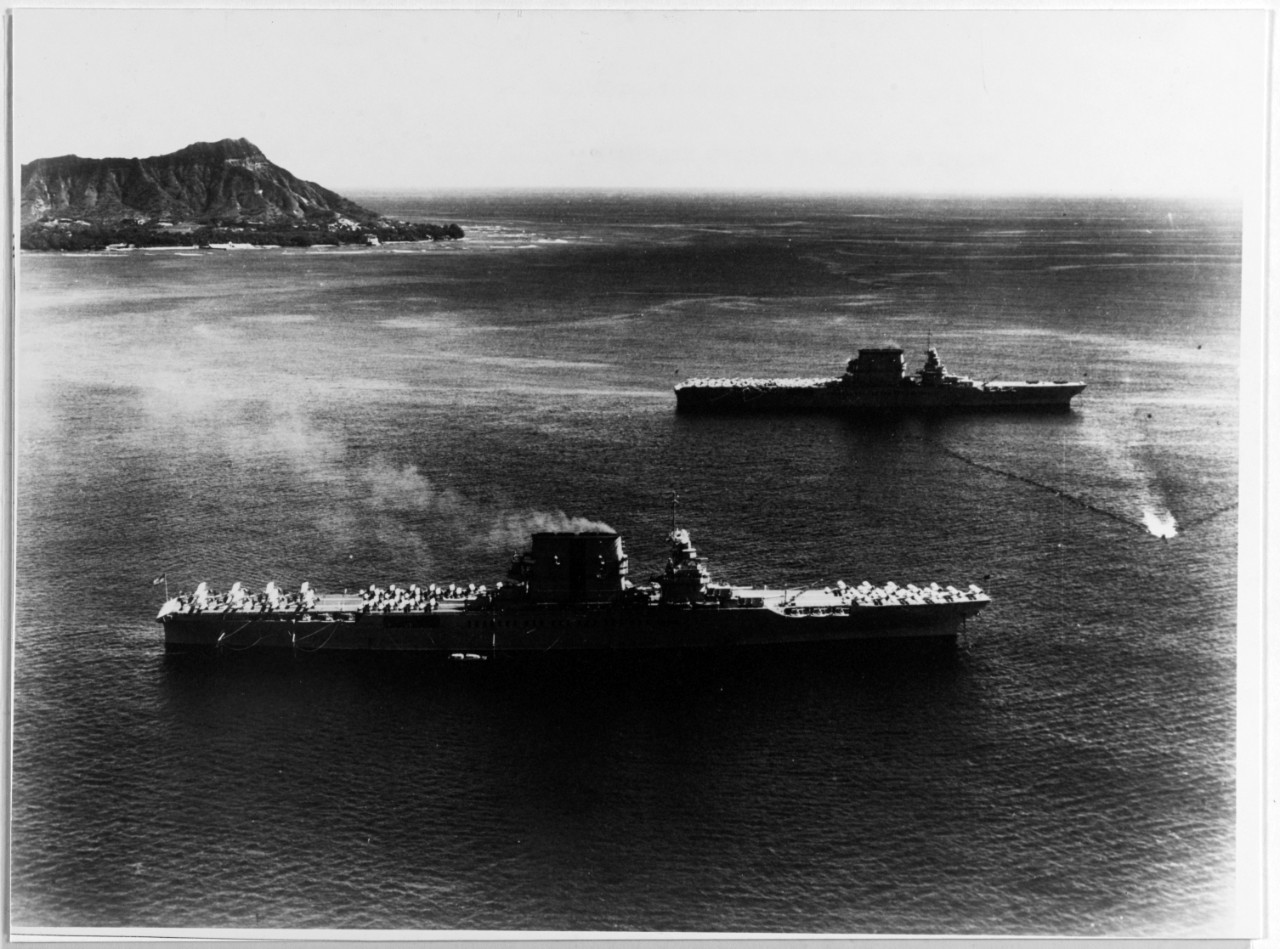 USS SARATOGA (CV-3) and USS LEXINGTON (CV-2)