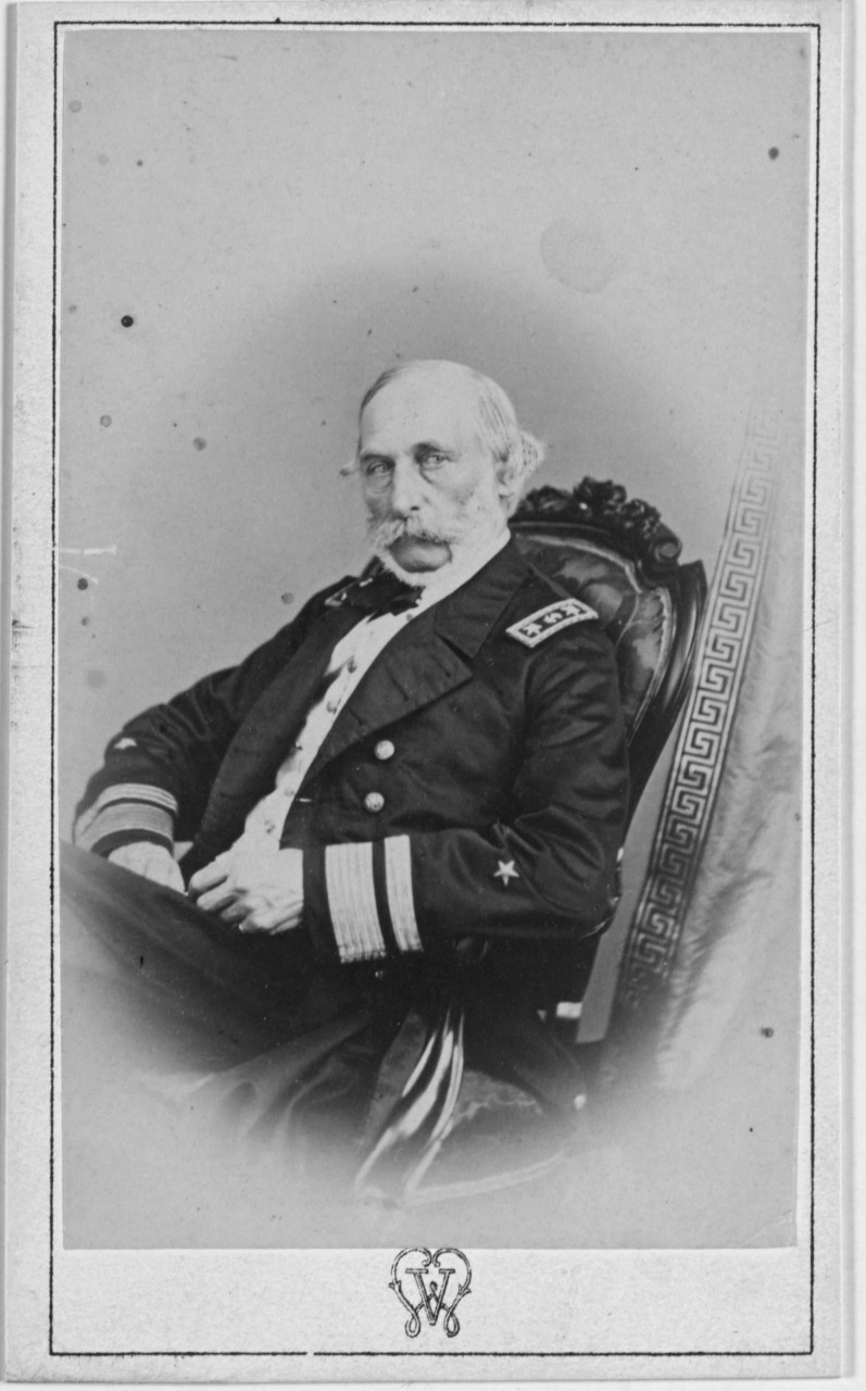 Charles H. Davis, Rear Admiral, USN, circa 1871
