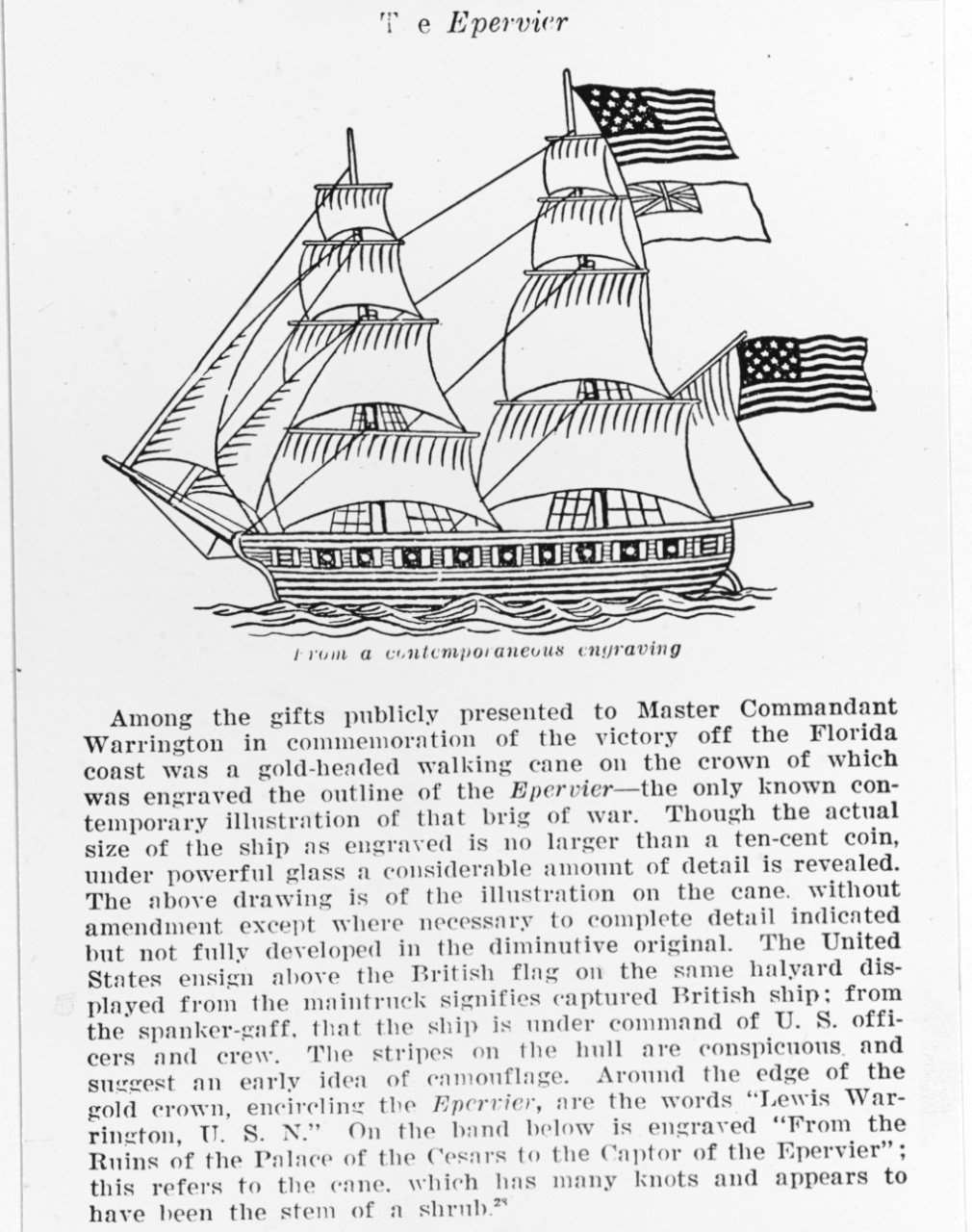 USS EPERVIER (1814 -15)