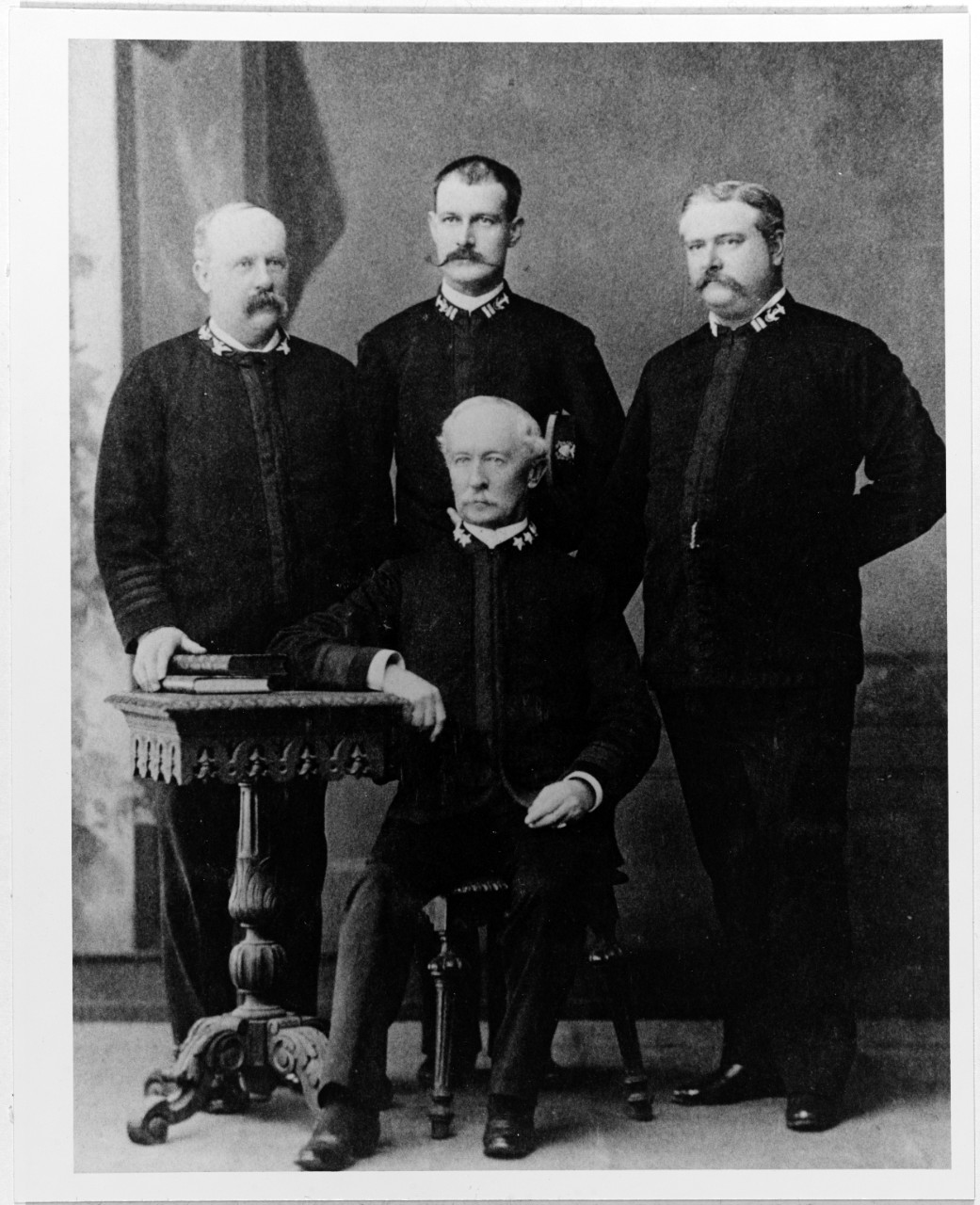 Photo #: NH 51111  Officers of the Pacific Station, 1885