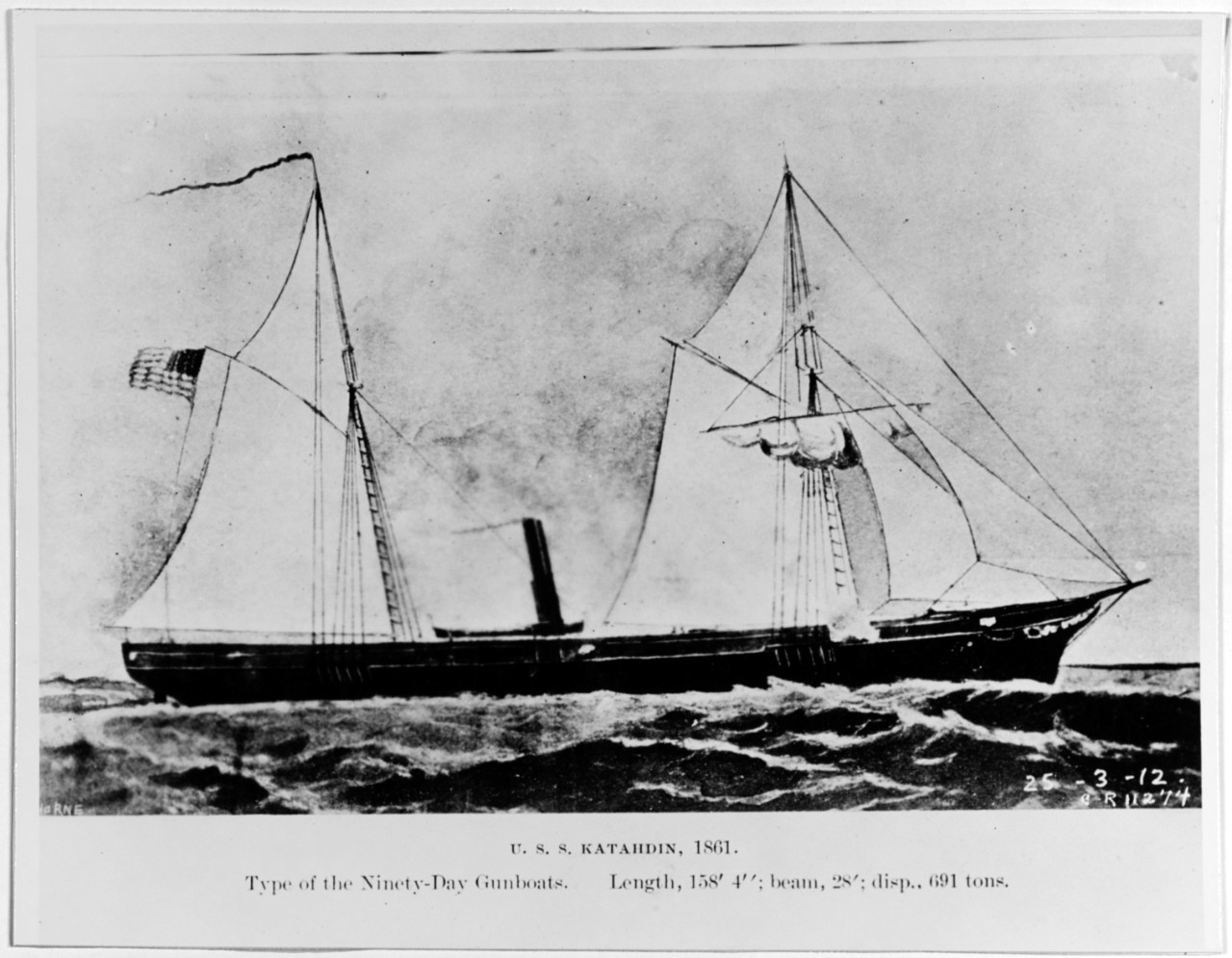 Photo #: NH 52240  USS Katahdin (1862-1865)