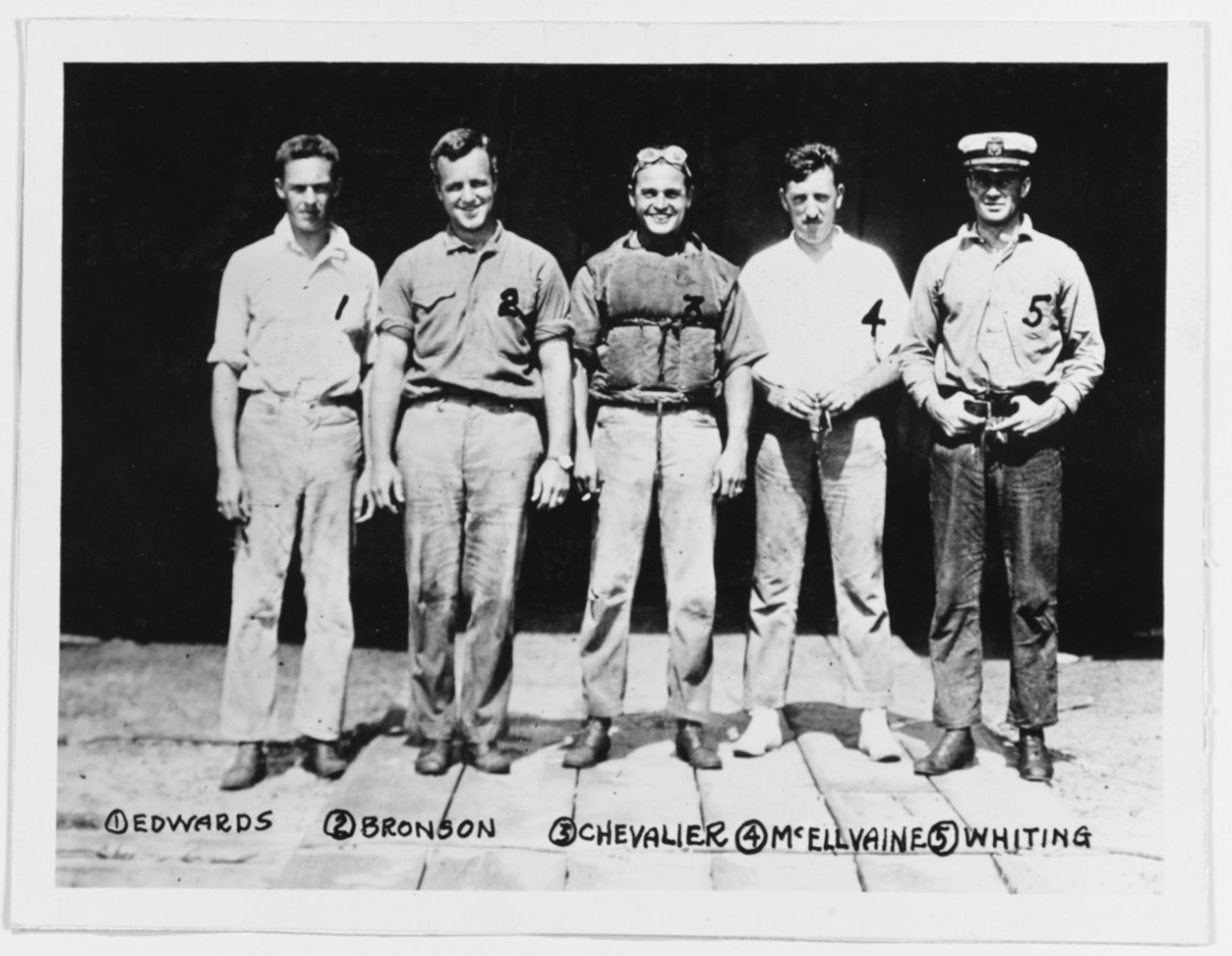 Photo #: NH 52773  Officers at the Naval Aeronautic Station, Pensacola, Florida, circa 1914-1915
