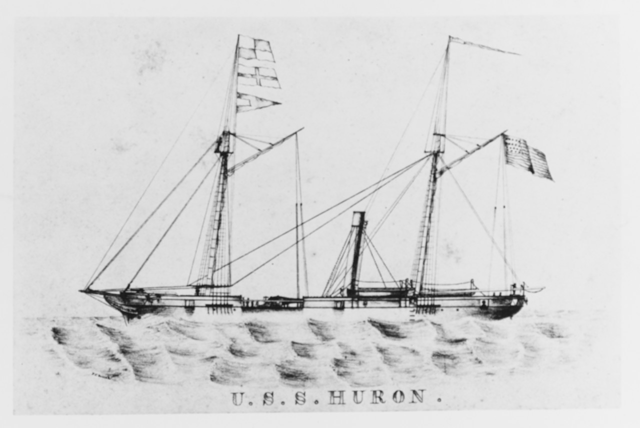 Photo #: NH 53409  USS Huron (1862-1869)