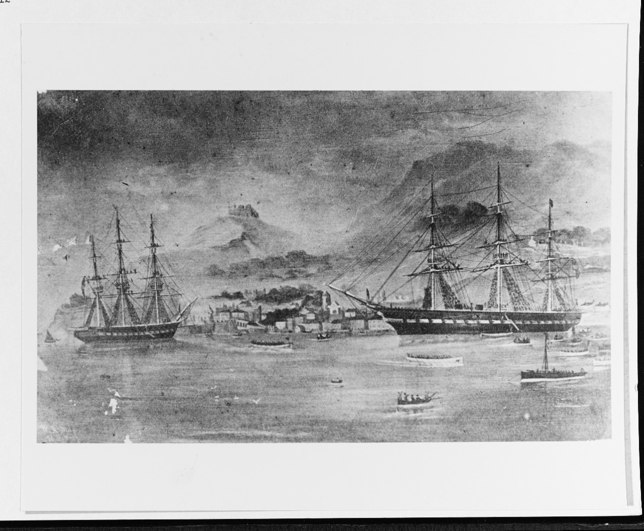 USS FRANKLIN (1865-1915) and USS SABINE (1855-1883)