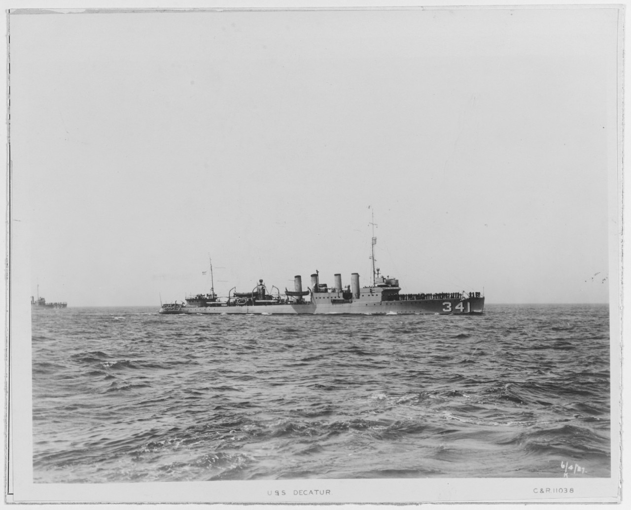 Photo #: NH 54650  USS Decatur (DD-341)