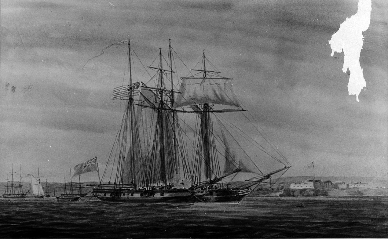 American Schooner DASH captures British schooner WHITING