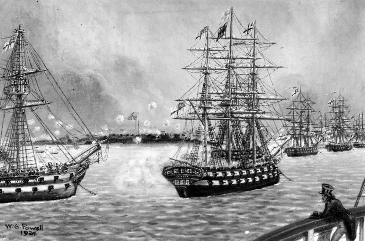 The Bombardment of Fort McHenry, 12-13 September 1814.