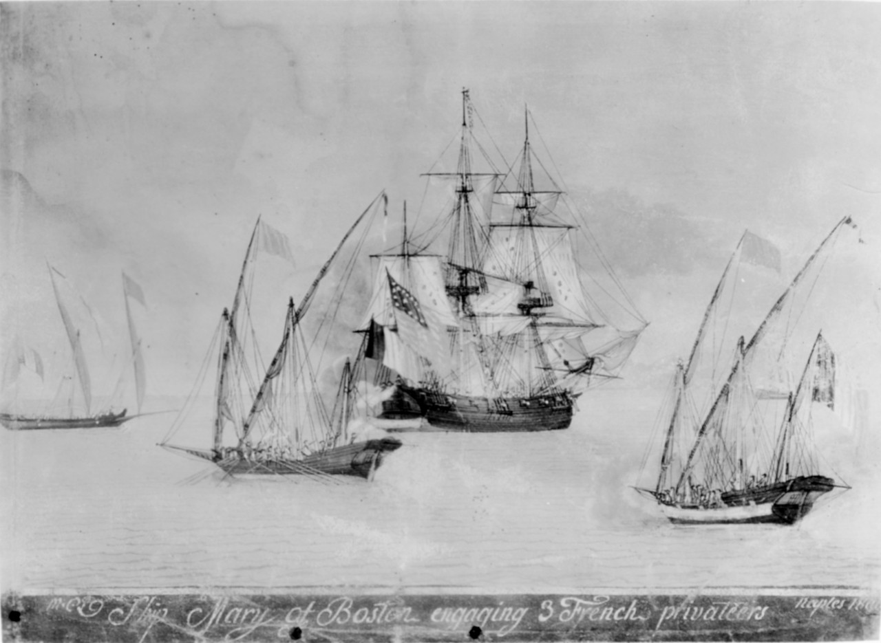 MARY Engaging French Privateers