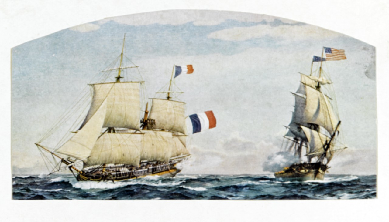 Battle between USS CONSTELLATION and the French Frigate INSURGENTE