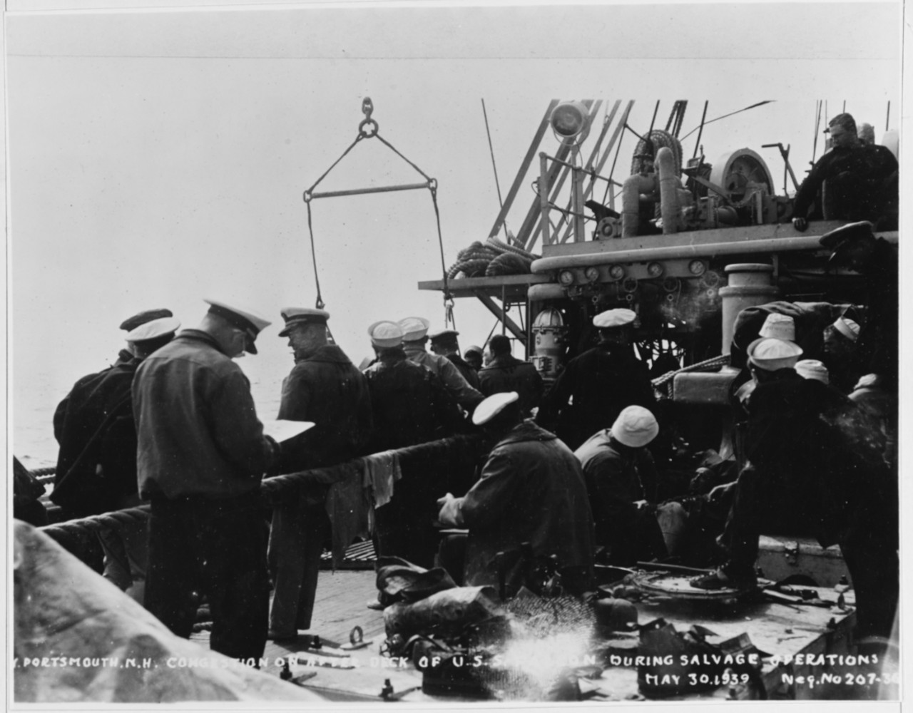 Photo #: NH 57500  USS Squalus (SS-192) Salvage Operations, 1939