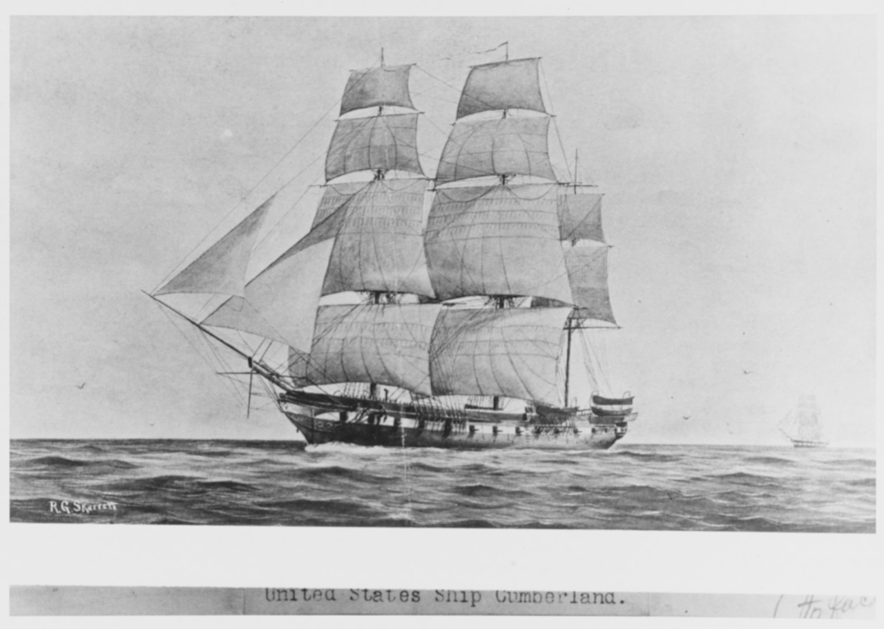 Photo #: NH 57518  USS Cumberland (1843-1862)