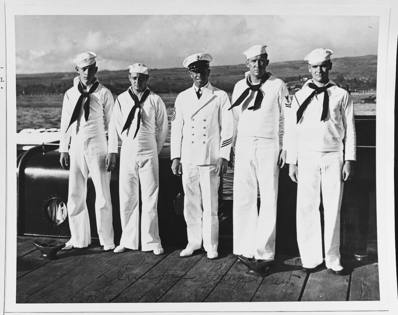 Admiral Chester W. Nimitz's (CinCPac) barge crew.