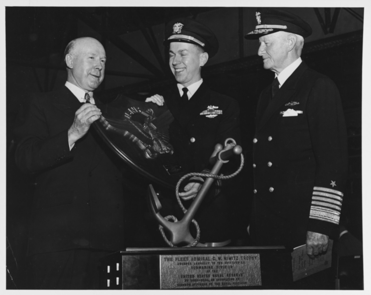 Nimitz with Nimitz Trophy