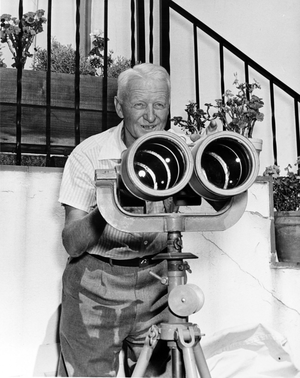 Nimitz with his Binoculars