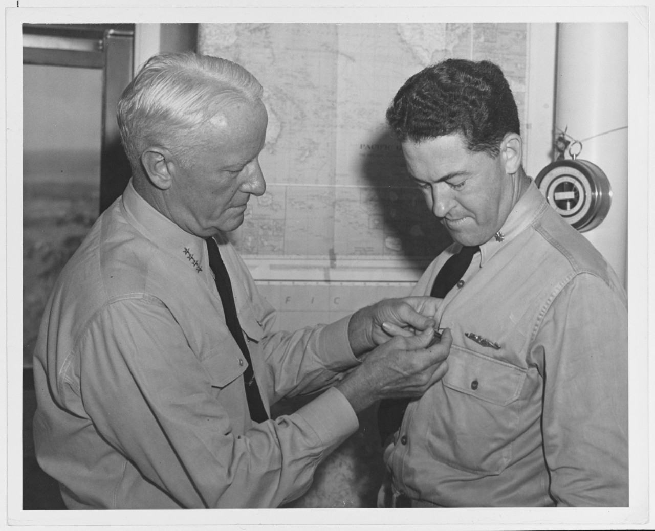 Nimitz Presents Navy Cross