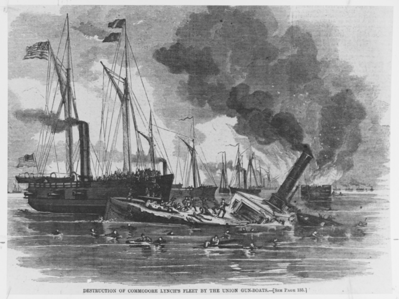 Destruction of Commodore Lynch's Confederate Fleet
