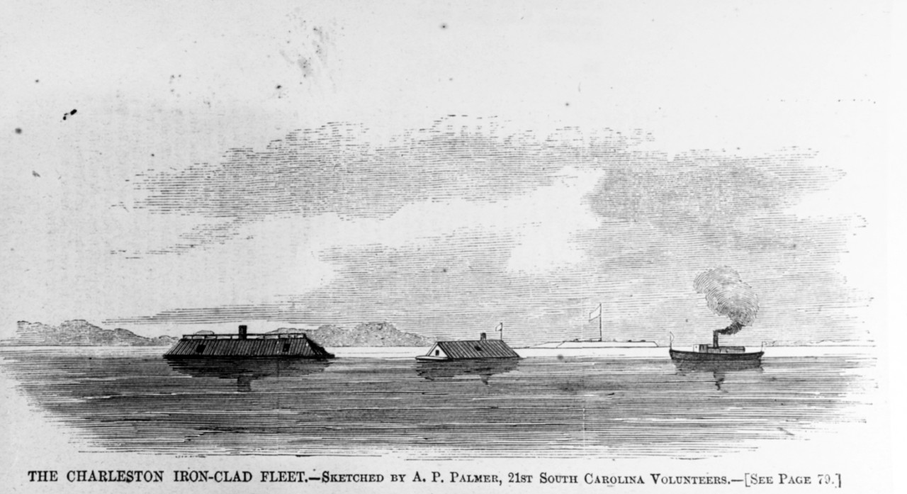 Photo #: NH 59303  &quot;The Charleston Iron-Clad Fleet&quot;
