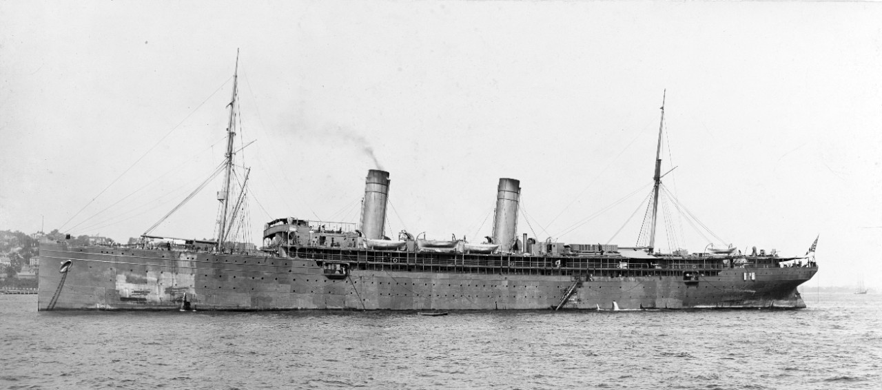 USS Saint Paul, photographed at the end of the Spanish-American War.