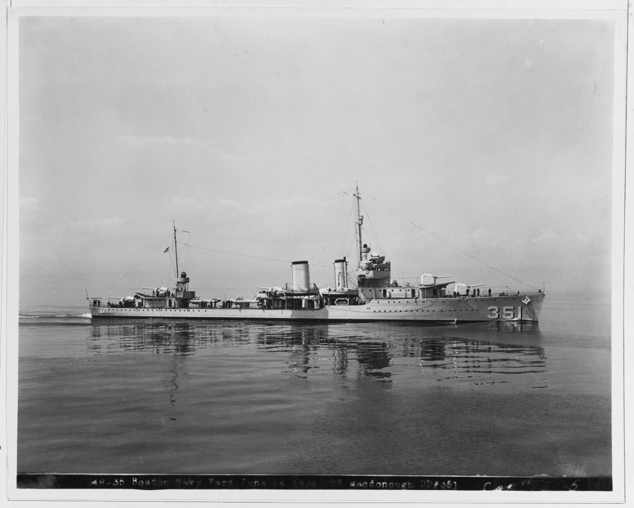 Photo #: NH 60642  USS Macdonough (DD-351)