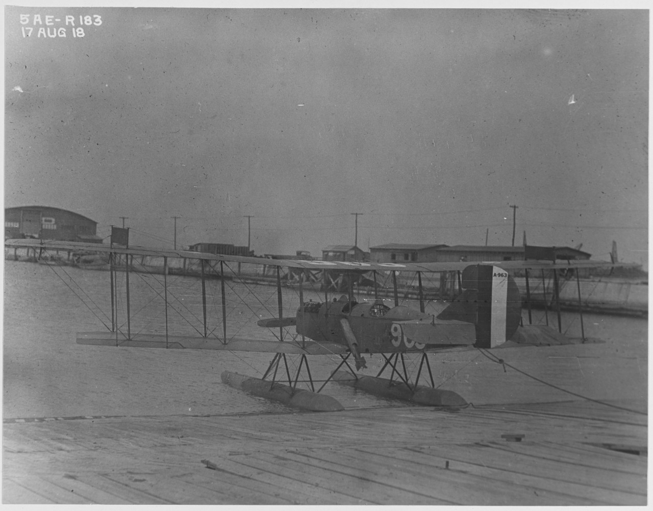 Curtiss R-6 (Buno A-963) Seaplane at Naval Air Station, Hampton Roads