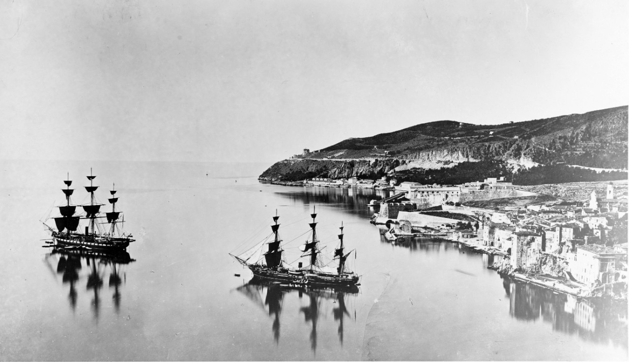 USS FRANKLIN (1867-1915) and USS RICHMOND (1860-1919)