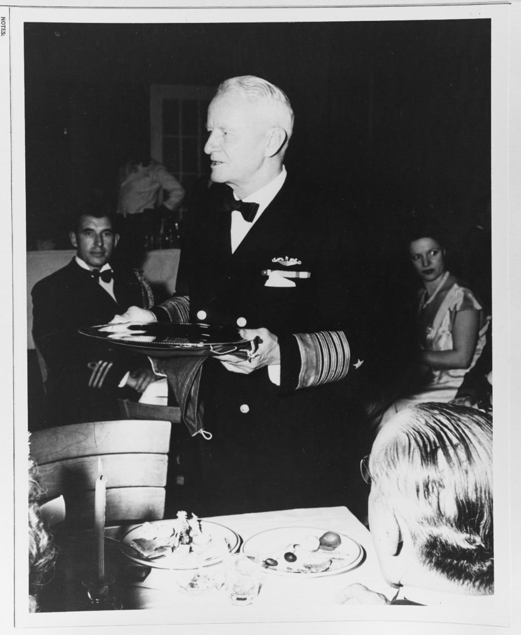 Fleet Admiral Nimitz Accepts a Silver Tray