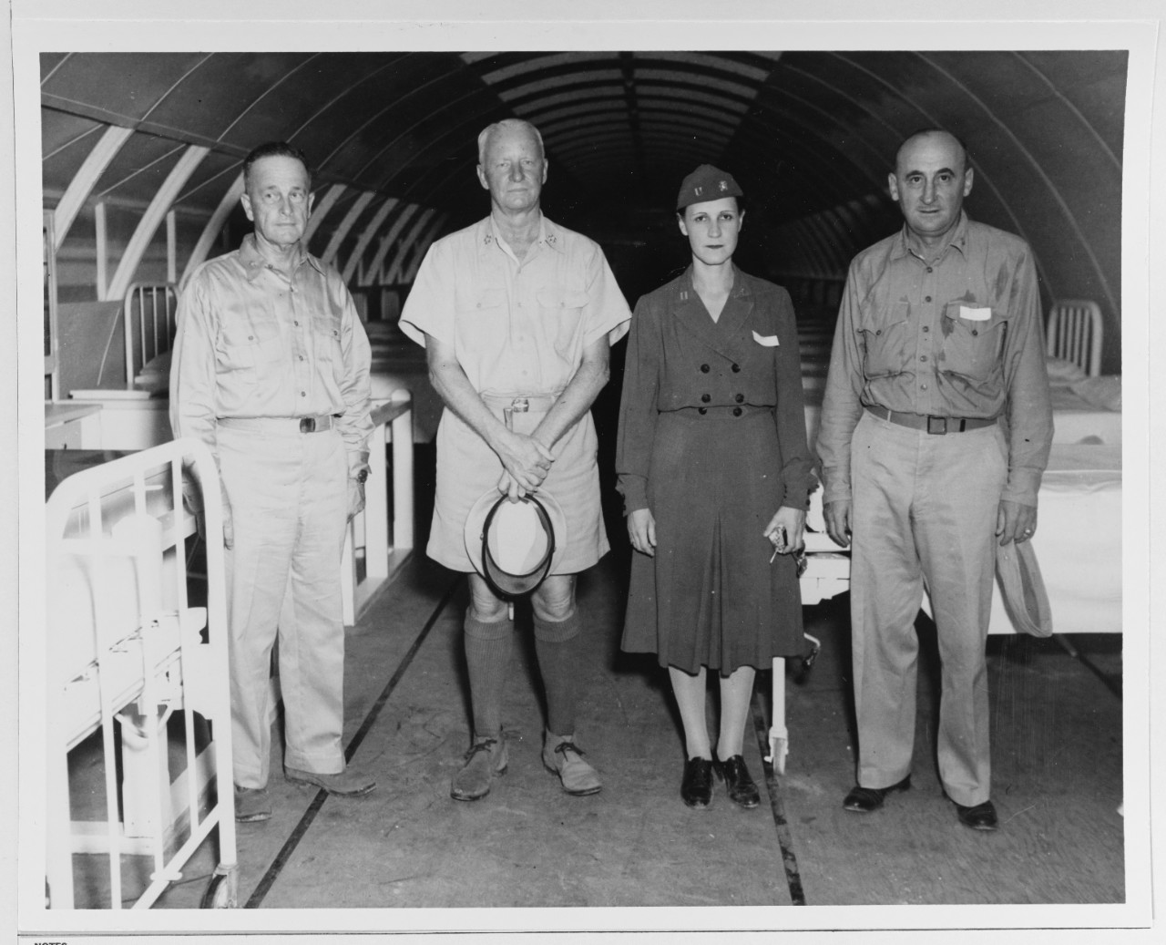 Fleet Admiral Chester W. Nimitz Visits the Fleet Hospital 103 at Guam